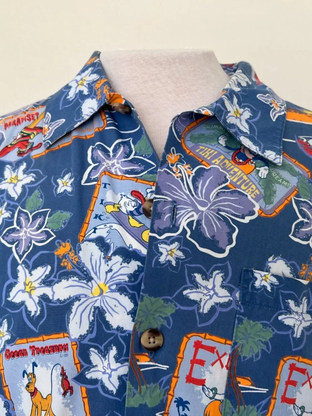 Mickey Mouse Hawaiian Shirt - Disney - Tiki Surf - Size Small - Unisex